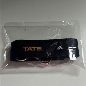 Adidas Black and Gold Lanyard Tate McRae